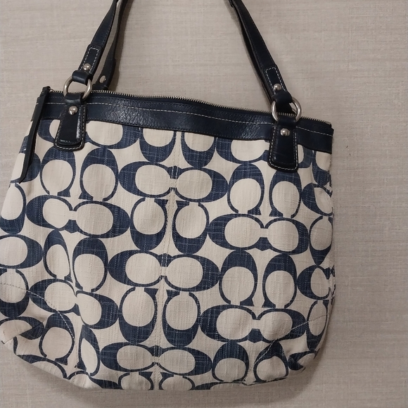 Coach Canvas Shoulder Bag - Picture 2 of 10